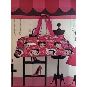 NWT 20" wheeled Betty Boop pink carry on